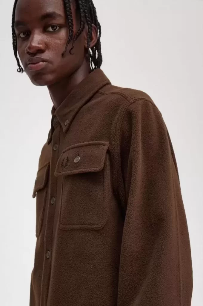 Fred Perry fleece herrskjorta Fred Perry fleece herrskjorta