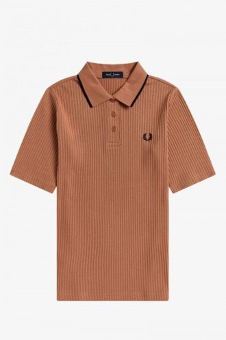 Fred Perry Ribbade Pikétröjor