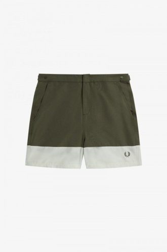 Färgblockerade badshorts