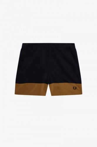 Färgblockerade badshorts