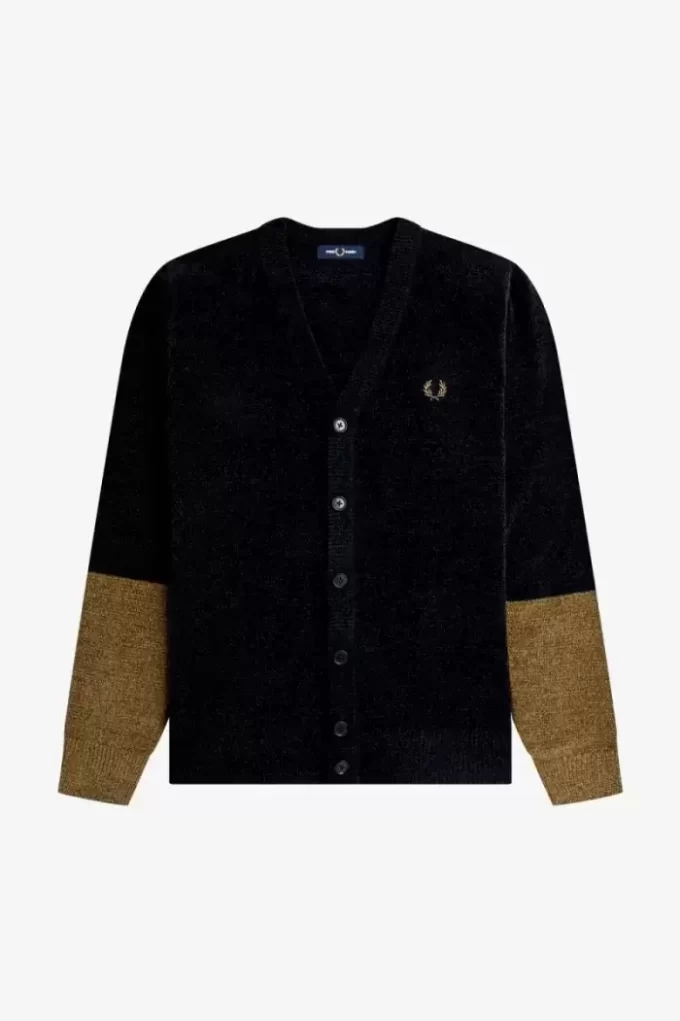 Färgblocksmönster i chenille för män Färgblocksmönster i chenille för män