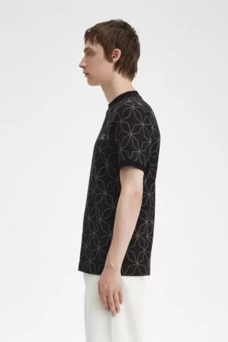 Geometrisk herr-T-shirt