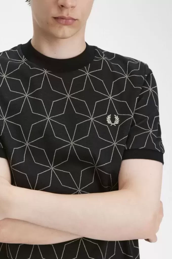 Geometrisk herr-T-shirt Geometrisk herr-T-shirt