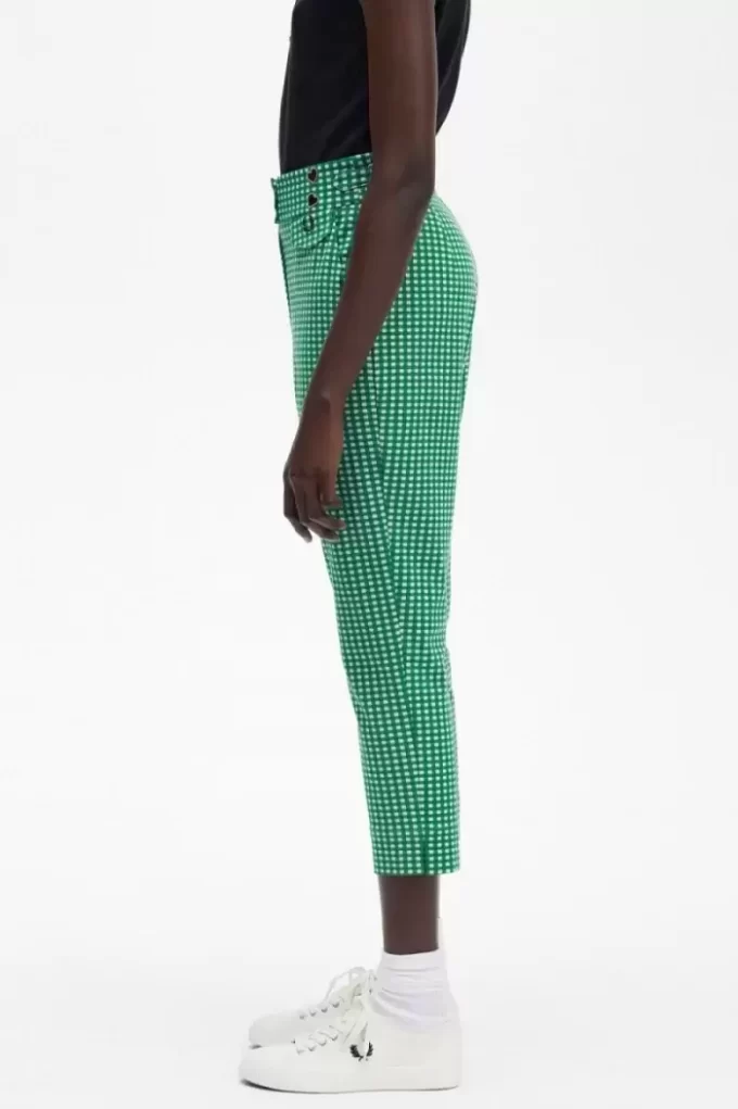 Gingham-byxor för kvinnor Gingham-byxor för kvinnor