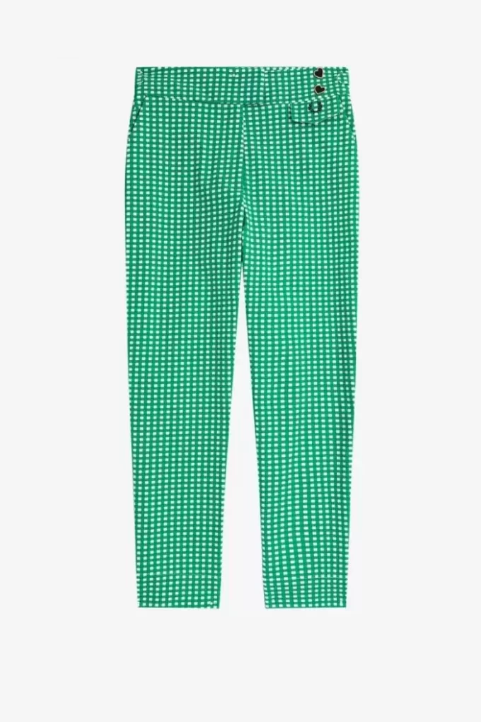 Gingham-byxor för kvinnor Gingham-byxor för kvinnor