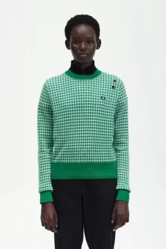 Gingham damtröja