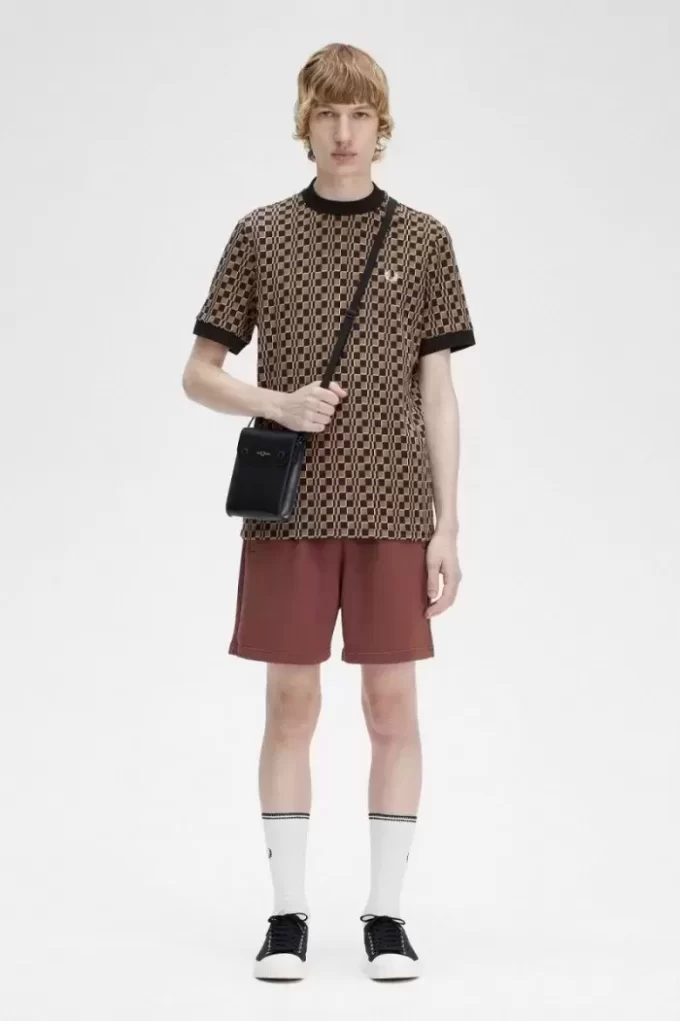 Glitch Checkerboard herr-t-shirt Glitch Checkerboard herr-t-shirt