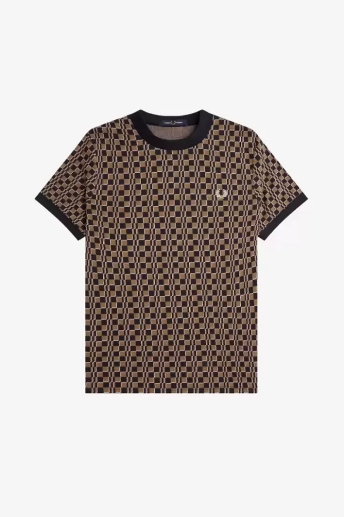 Glitch Checkerboard herr-t-shirt Glitch Checkerboard herr-t-shirt