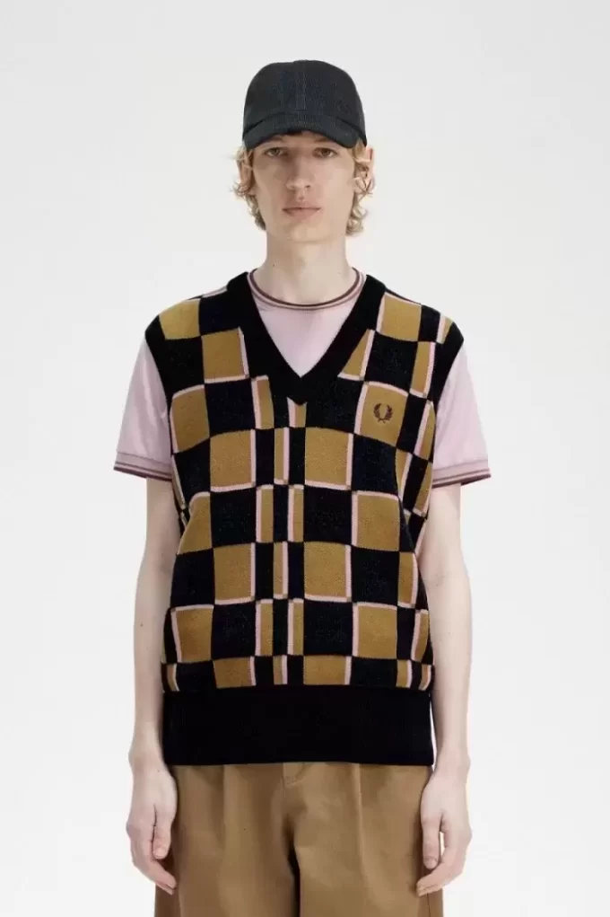 Glitch Checkerboard herrlinnen Glitch Checkerboard herrlinnen