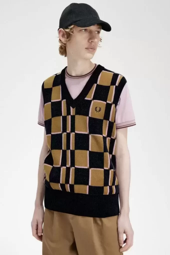 Glitch Checkerboard herrlinnen Glitch Checkerboard herrlinnen