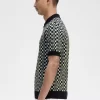 Glitch Checkerboard Stickad Herrskjorta Glitch Checkerboard Stickad Herrskjorta