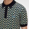 Glitch Checkerboard Stickad Herrskjorta Glitch Checkerboard Stickad Herrskjorta