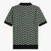 Glitch Checkerboard Stickad Herrskjorta Glitch Checkerboard Stickad Herrskjorta