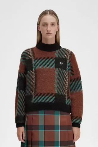 Glitch Tartan Damtröja