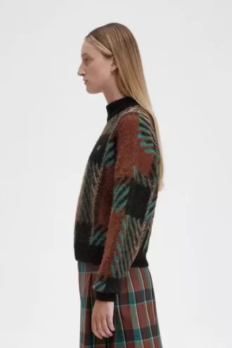 Glitch Tartan Damtröja