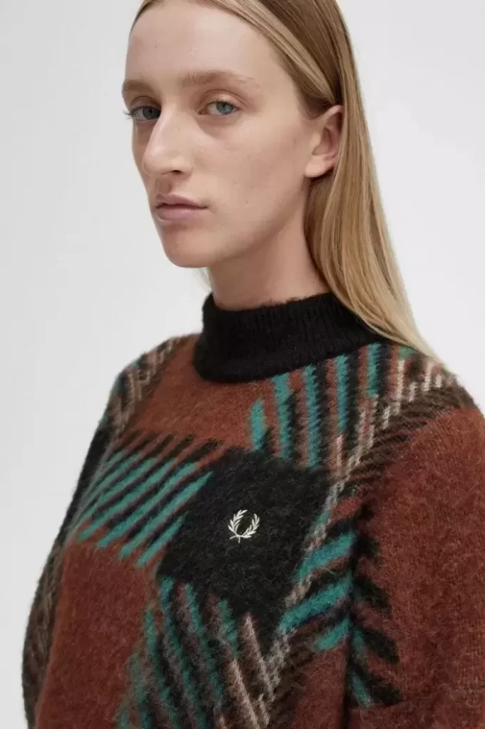 Glitch Tartan Damtröja
