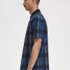Glitch Tartan Dragkedja Herr Pikétröja