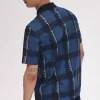 Glitch Tartan Dragkedja Herr Pikétröja