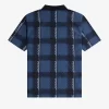 Glitch Tartan Dragkedja Herr Pikétröja
