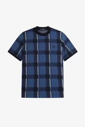 Glitch Tartan herr-T-shirt