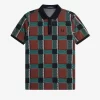 Glitch Tartan herrpikétröja