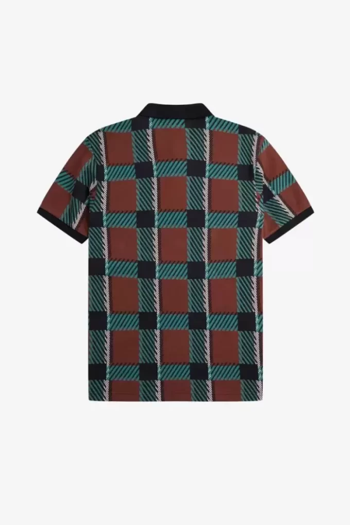 Glitch Tartan herrpikétröja