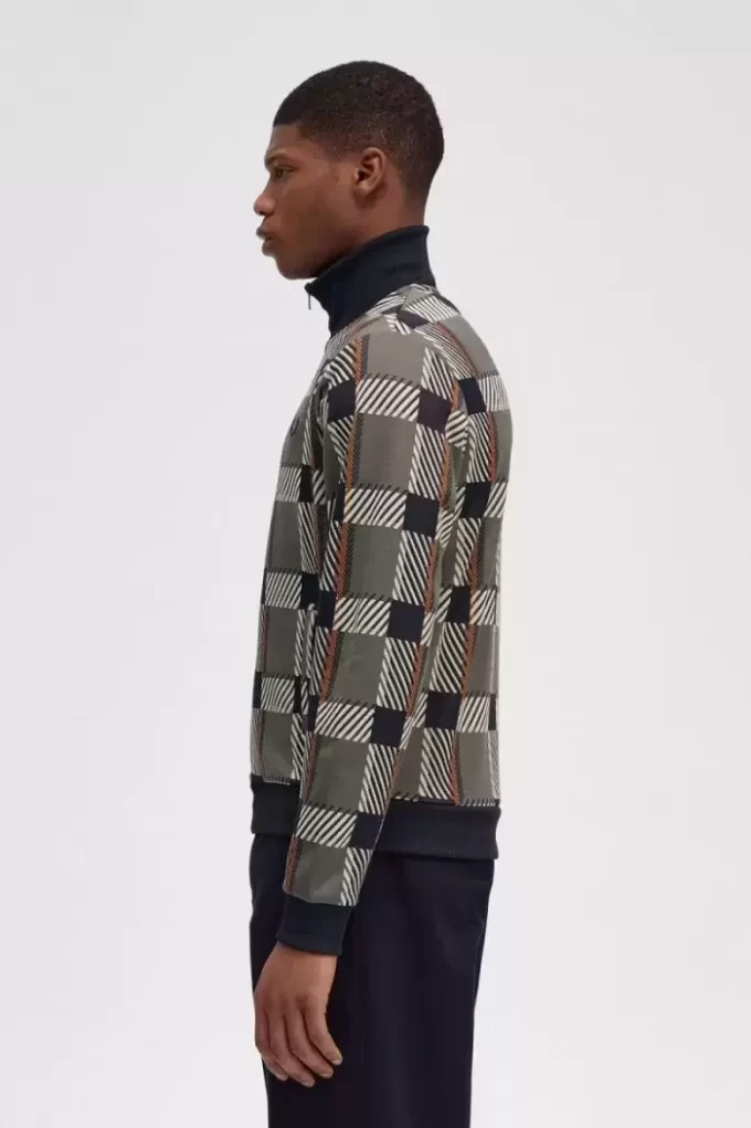 Glitch Tartan herrträningsjackor