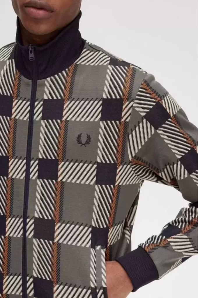 Glitch Tartan herrträningsjackor