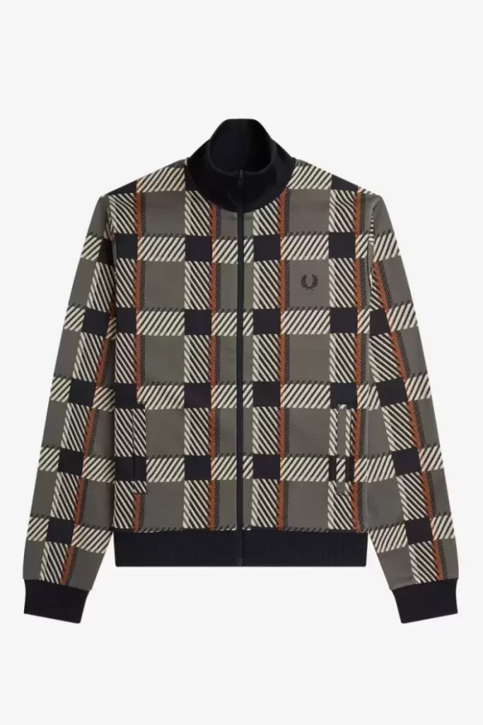 Glitch Tartan herrträningsjackor