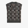 Glitch Tartan Stickade Herrlinnen