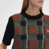 Glitch Tartan Stickade Linnen för Dam Glitch Tartan Stickade Linnen för Dam