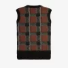 Glitch Tartan Stickade Linnen för Dam Glitch Tartan Stickade Linnen för Dam