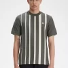Gradient Randig Herr-T-shirt Gradient Randig Herr-T-shirt