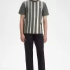 Gradient Randig Herr-T-shirt Gradient Randig Herr-T-shirt