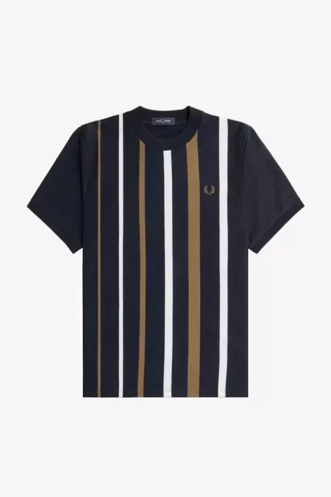 Gradient Randig Herr-T-shirt Gradient Randig Herr-T-shirt