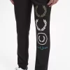 Grafisk varumärkesmönstrad sweatpants för män Grafisk varumärkesmönstrad sweatpants för män