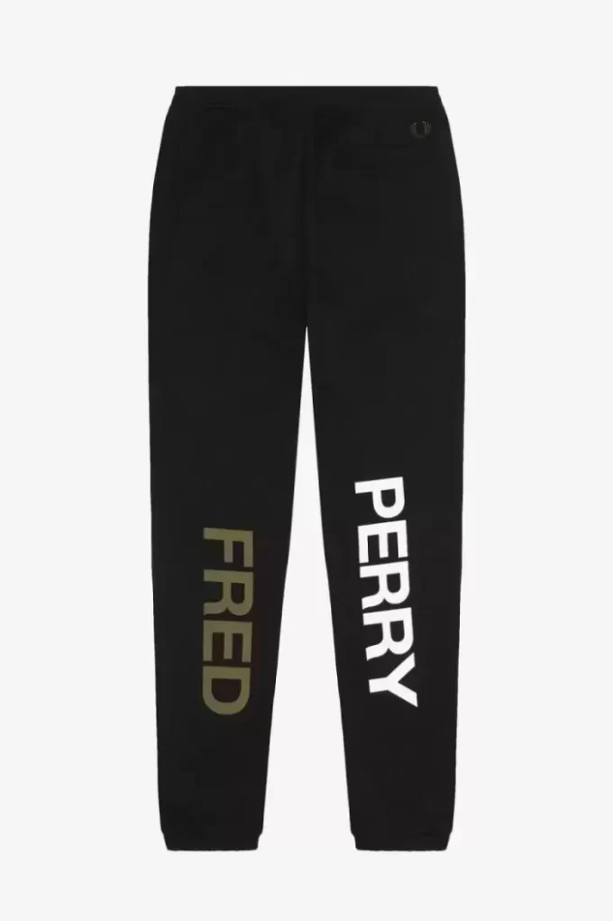 Grafisk varumärkesmönstrad sweatpants för män Grafisk varumärkesmönstrad sweatpants för män