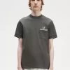 Herr-T-shirt med dubbla fickor Herr-T-shirt med dubbla fickor
