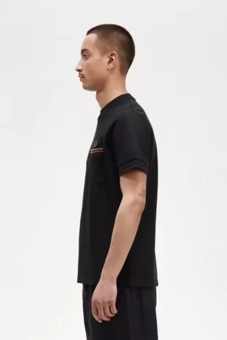 Herr-T-shirt med dubbla fickor