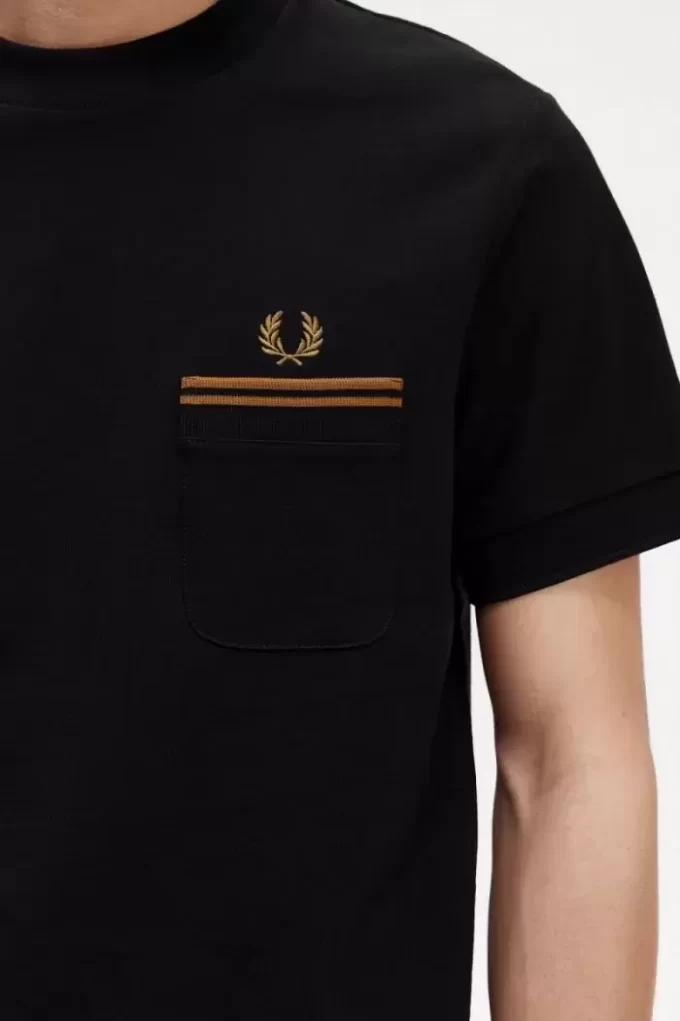 Herr-T-shirt med dubbla fickor Herr-T-shirt med dubbla fickor