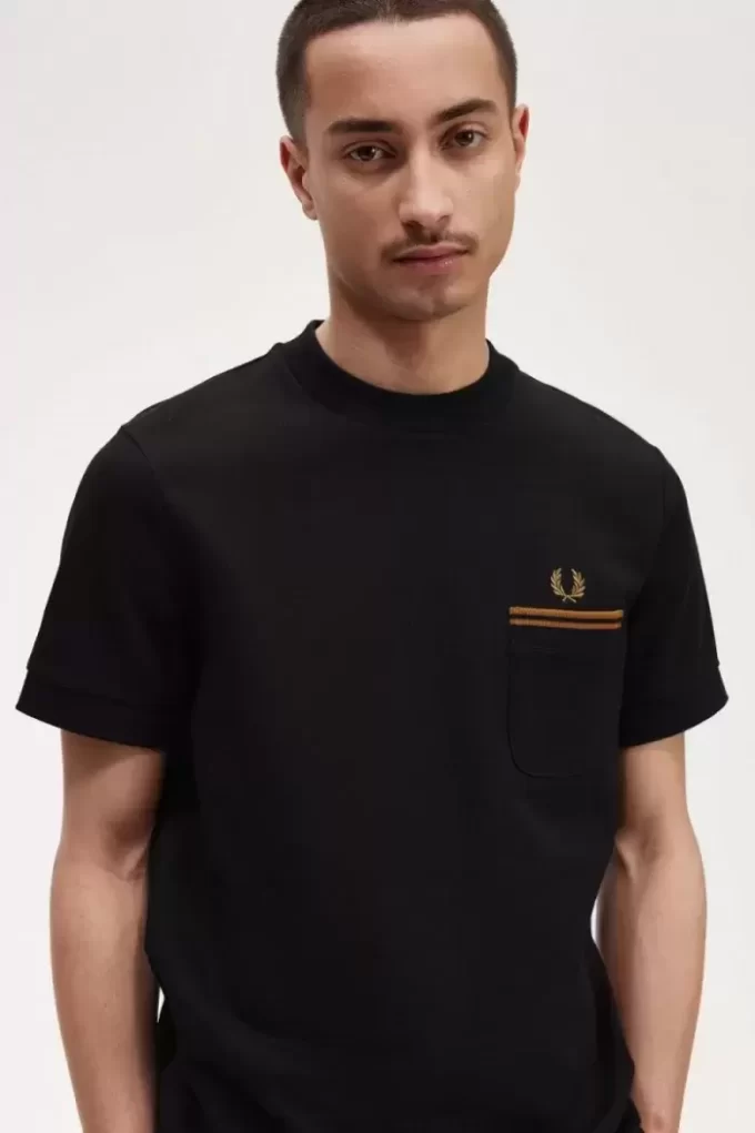 Herr-T-shirt med dubbla fickor Herr-T-shirt med dubbla fickor