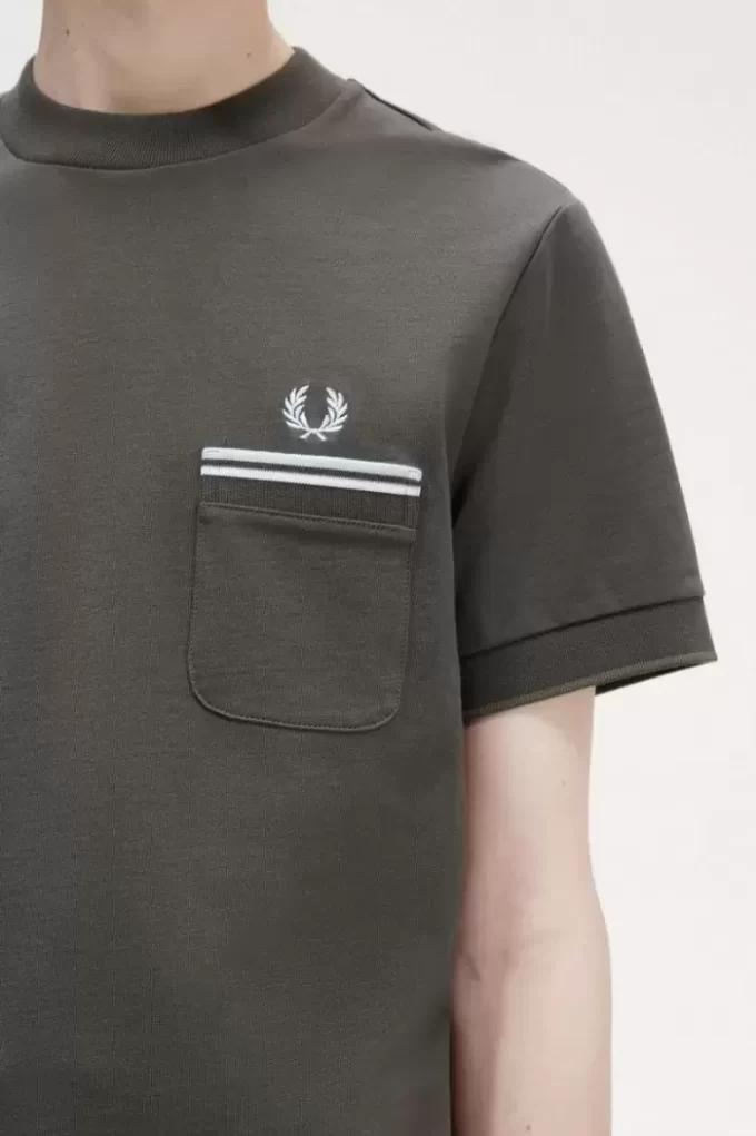Herr-T-shirt med dubbla fickor Herr-T-shirt med dubbla fickor