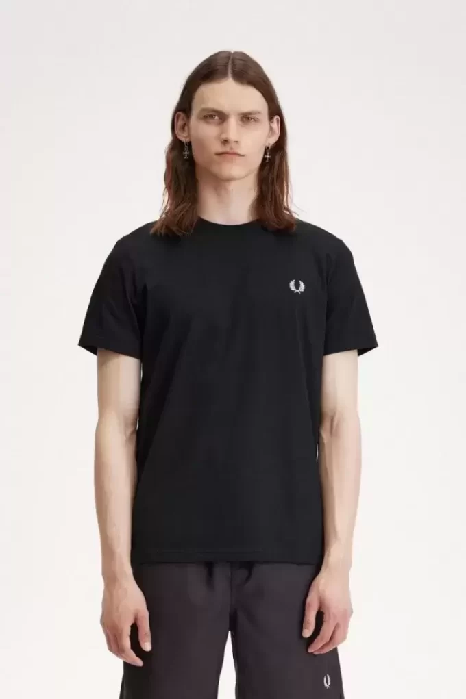 Herr-T-shirt med laurelkrans och grafik Herr-T-shirt med laurelkrans och grafik