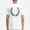 Herr-T-shirt med laurelkrans och grafik Herr-T-shirt med laurelkrans och grafik