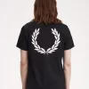Herr-T-shirt med laurelkrans och grafik Herr-T-shirt med laurelkrans och grafik