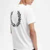 Herr-T-shirt med laurelkrans och grafik Herr-T-shirt med laurelkrans och grafik