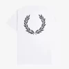 Herr-T-shirt med laurelkrans och grafik Herr-T-shirt med laurelkrans och grafik