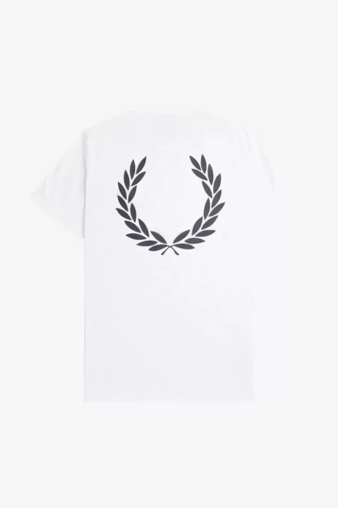 Herr-T-shirt med laurelkrans och grafik Herr-T-shirt med laurelkrans och grafik