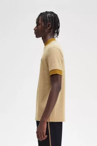 Herr-T-shirt med mikromönster