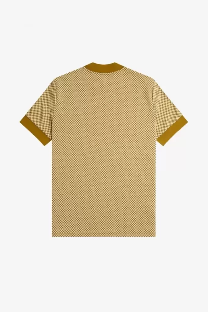Herr-T-shirt med mikromönster Herr-T-shirt med mikromönster